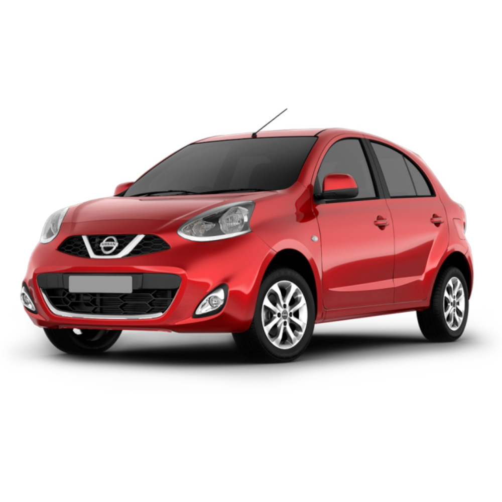 Το απόλυτο 5ήμερο οδικό ταξίδι: Χανιά στο Ελαφονήσι (το τέλειο πρόγραμμα). Οι εικόνες δείχνουν ένα κόκκινο Nissan Micra. 